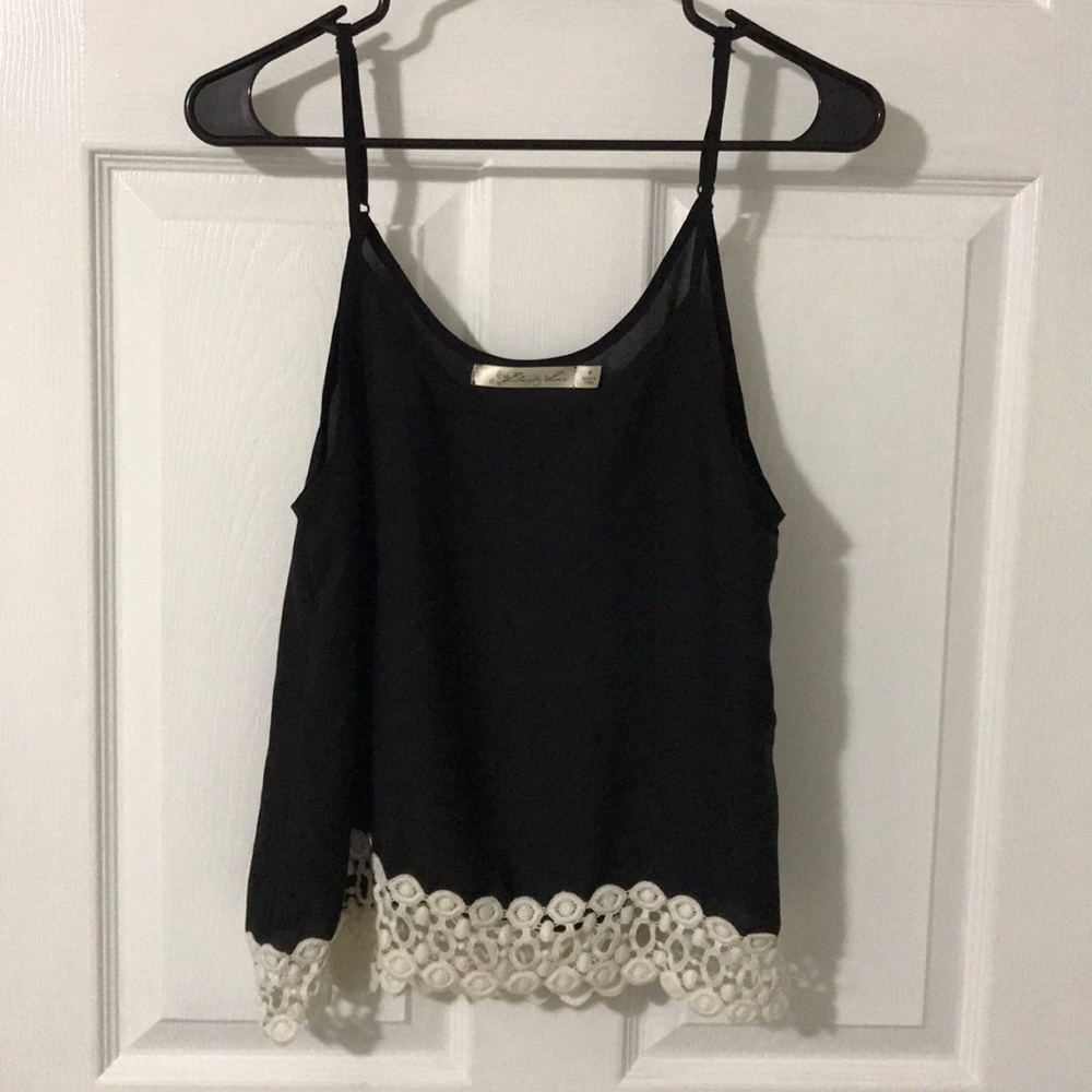 Lace detail tank